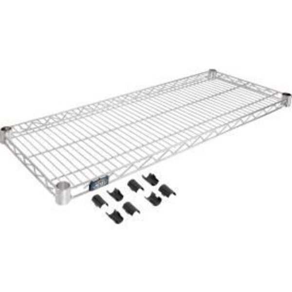 Nexel    Stainless Steel Wire Shelf 36 x 18 with Clips, Global Equipment, Mfr#: 189424B